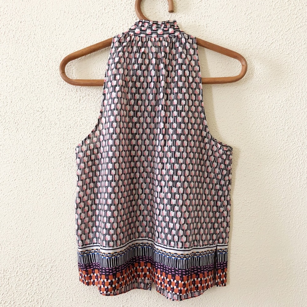 Anthropologie Maeve High Neck Button Front Tank S - Picture 3 of 4